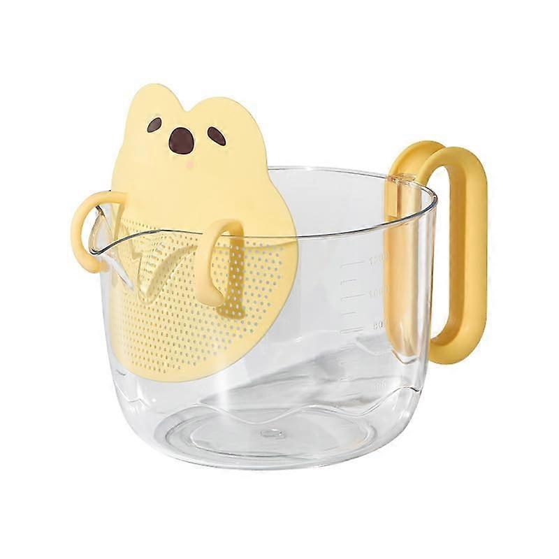 Egg Strainer Measuring Cup with Graduations for Precise Liquid Measurement, Baking and Cooking