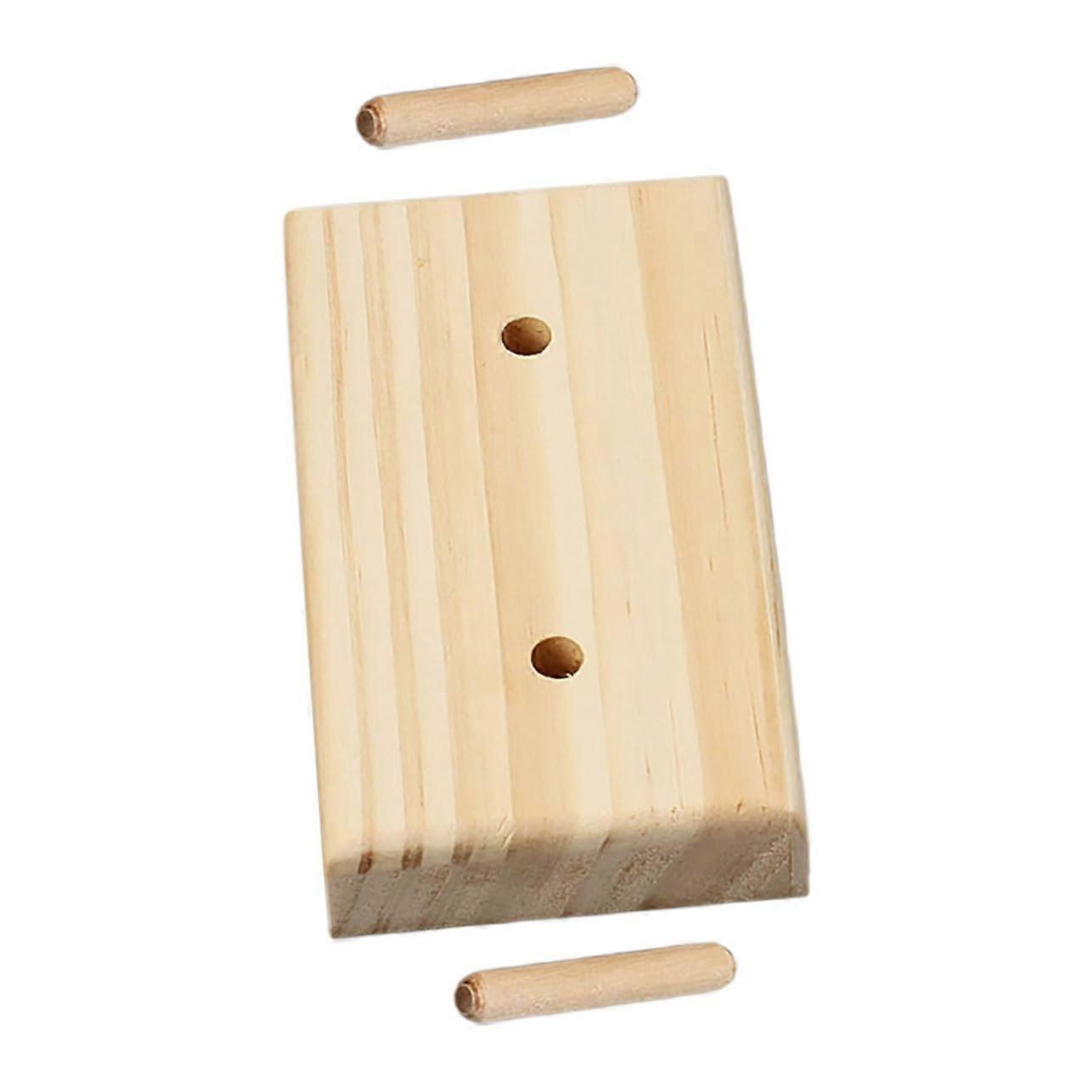 Wooden Thread Holder and Embroidery Organizer for Sewing, Crafting, Compact Tangle Storage