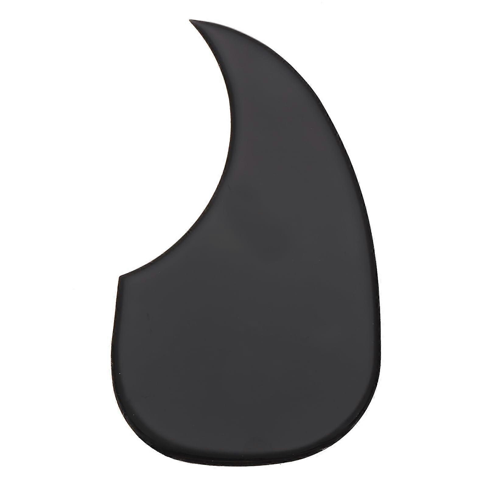 Acoustic Guitar Pickguard Teardrop Shape SelfAdhesive Scratch Guard Plate Black