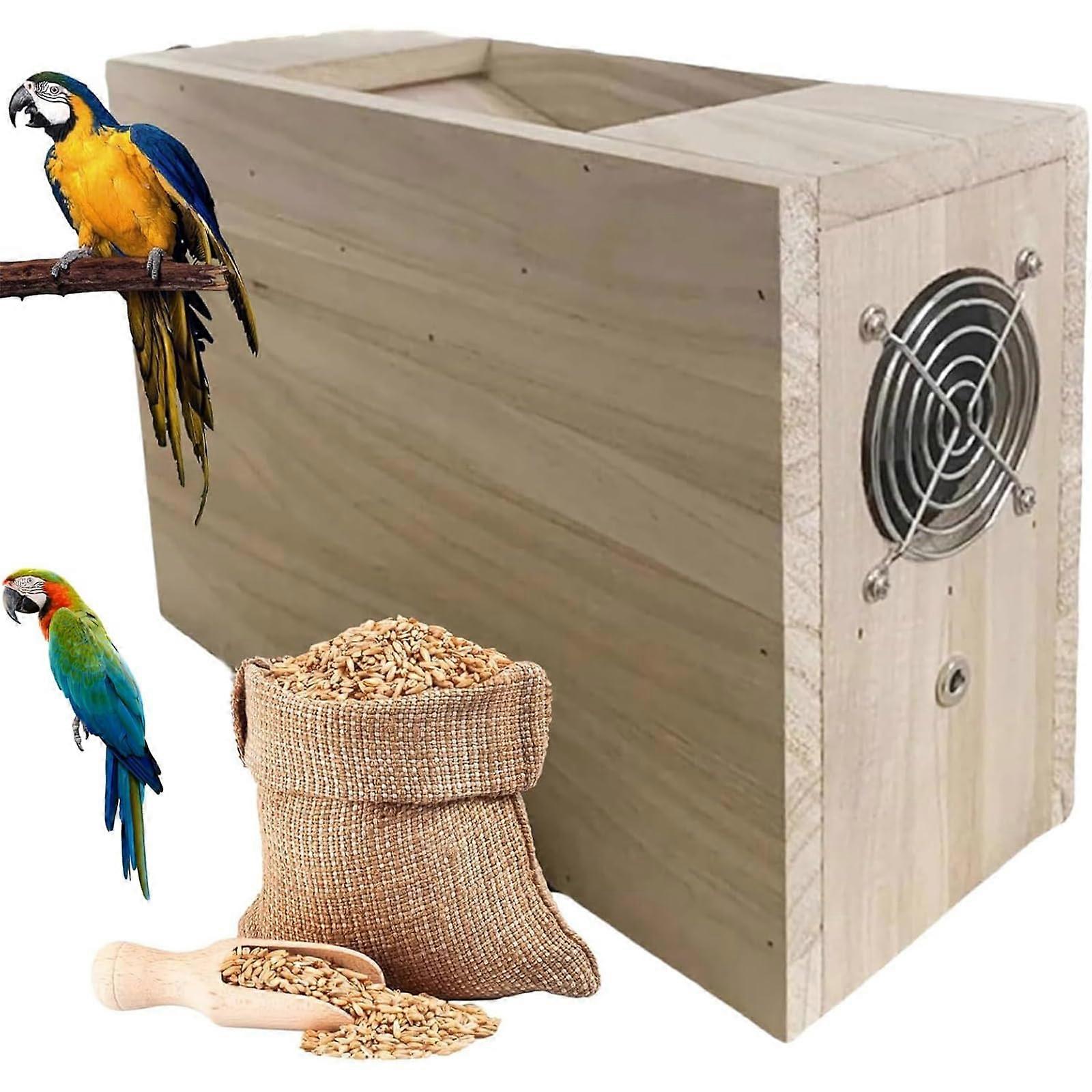 Bird Seed Cleaner with Adjustable Wind Speed, Efficient Shell Remover for Millet, Beans and Small Grains