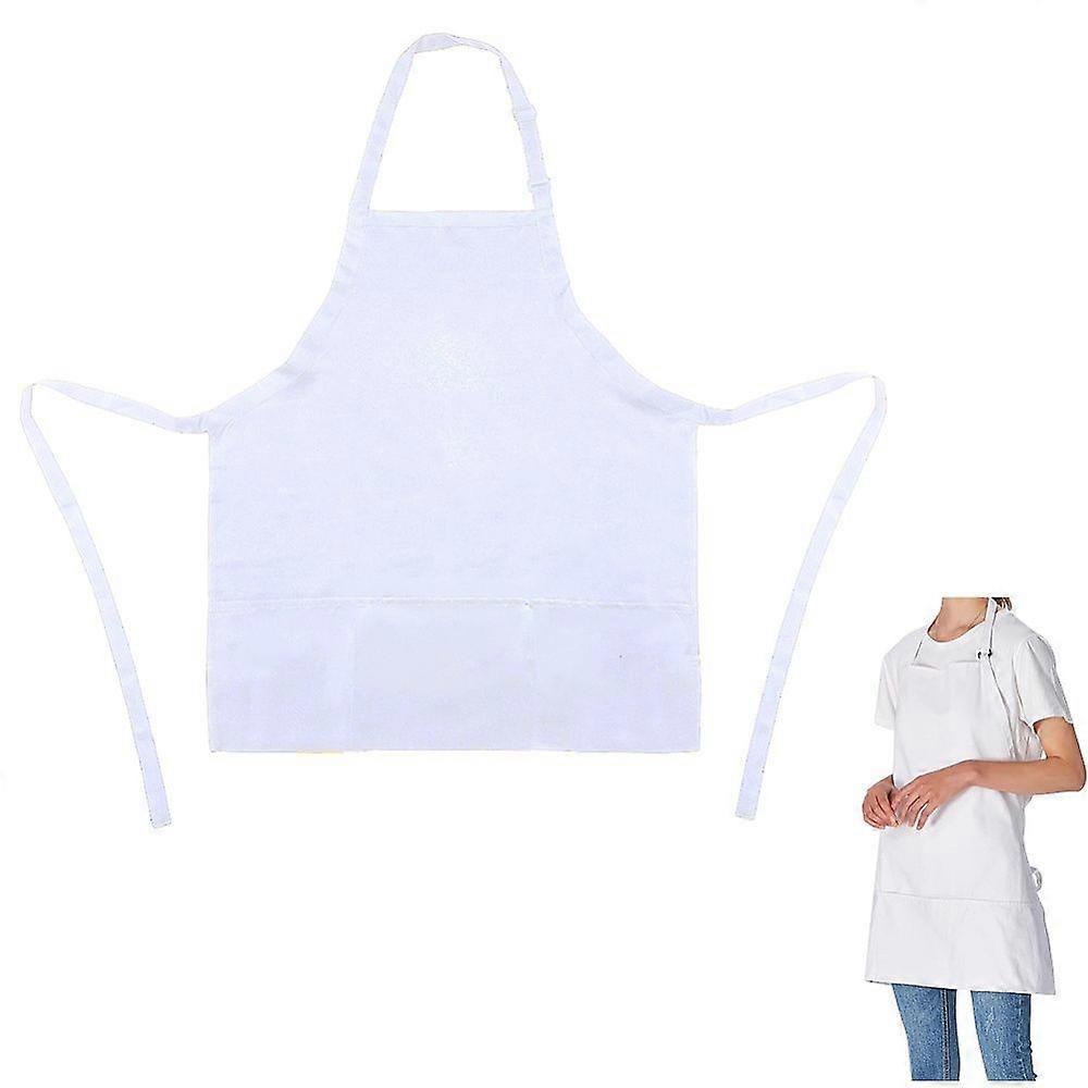 Polyester Sleeveless Apron for Home Kitchen Supplies White 710x665x2mm