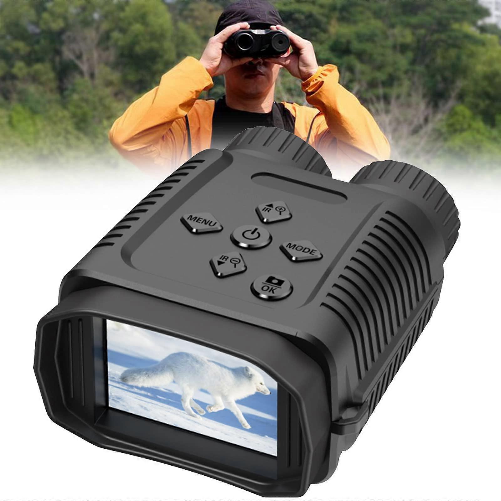 Night Vision Binoculars with Camera, 8X Zoom HD Display, 250m Range, Waterproof, Rechargeable