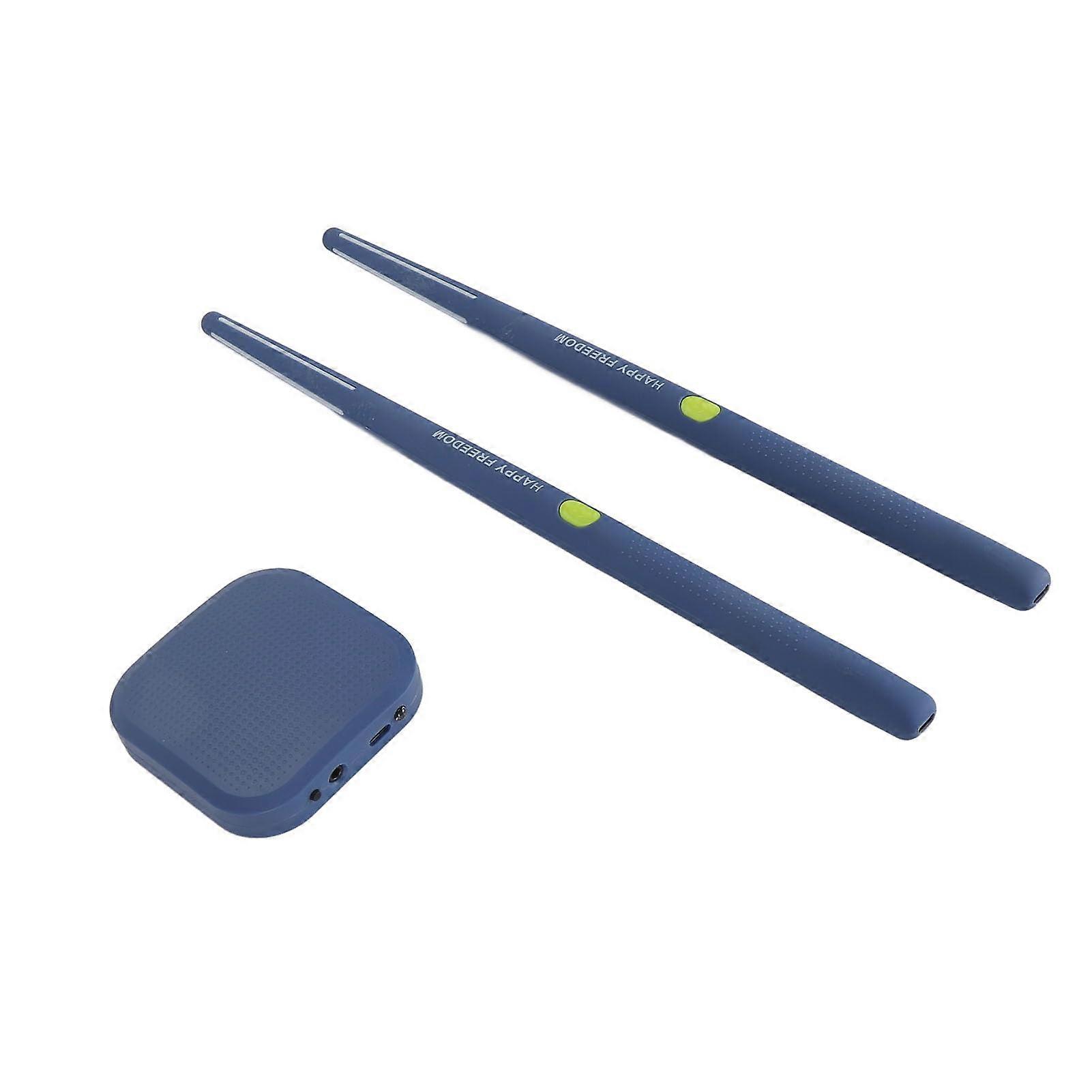 Virtual Drumsticks with Accurate 3D Motion Sensing Electronic Drum Set for Beginners Blue