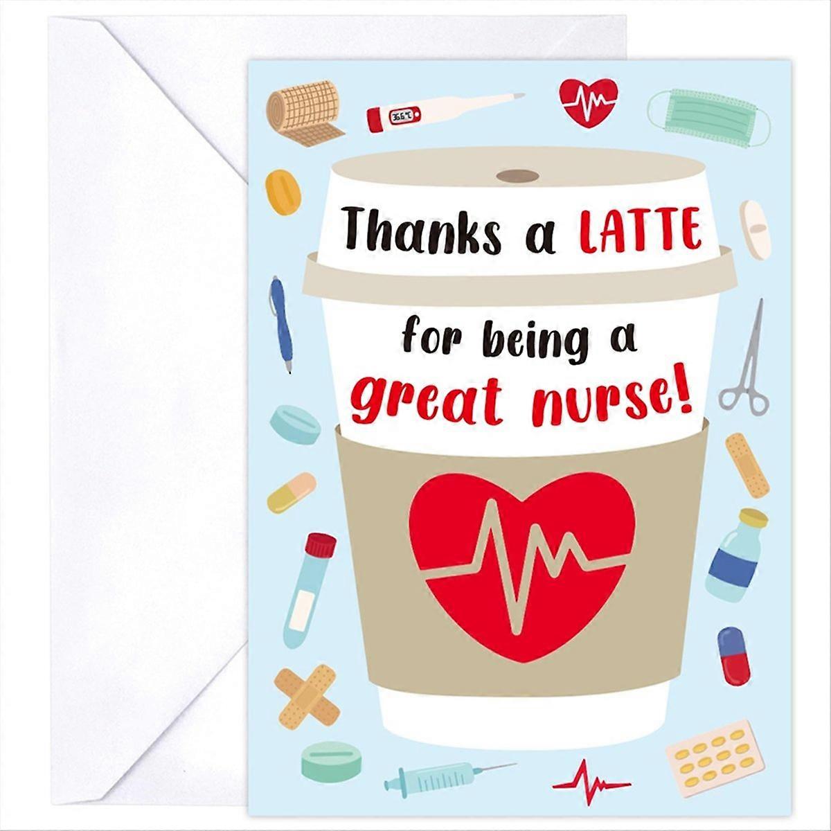 10pcs Nurses' Day greeting card Holders with Envelopes