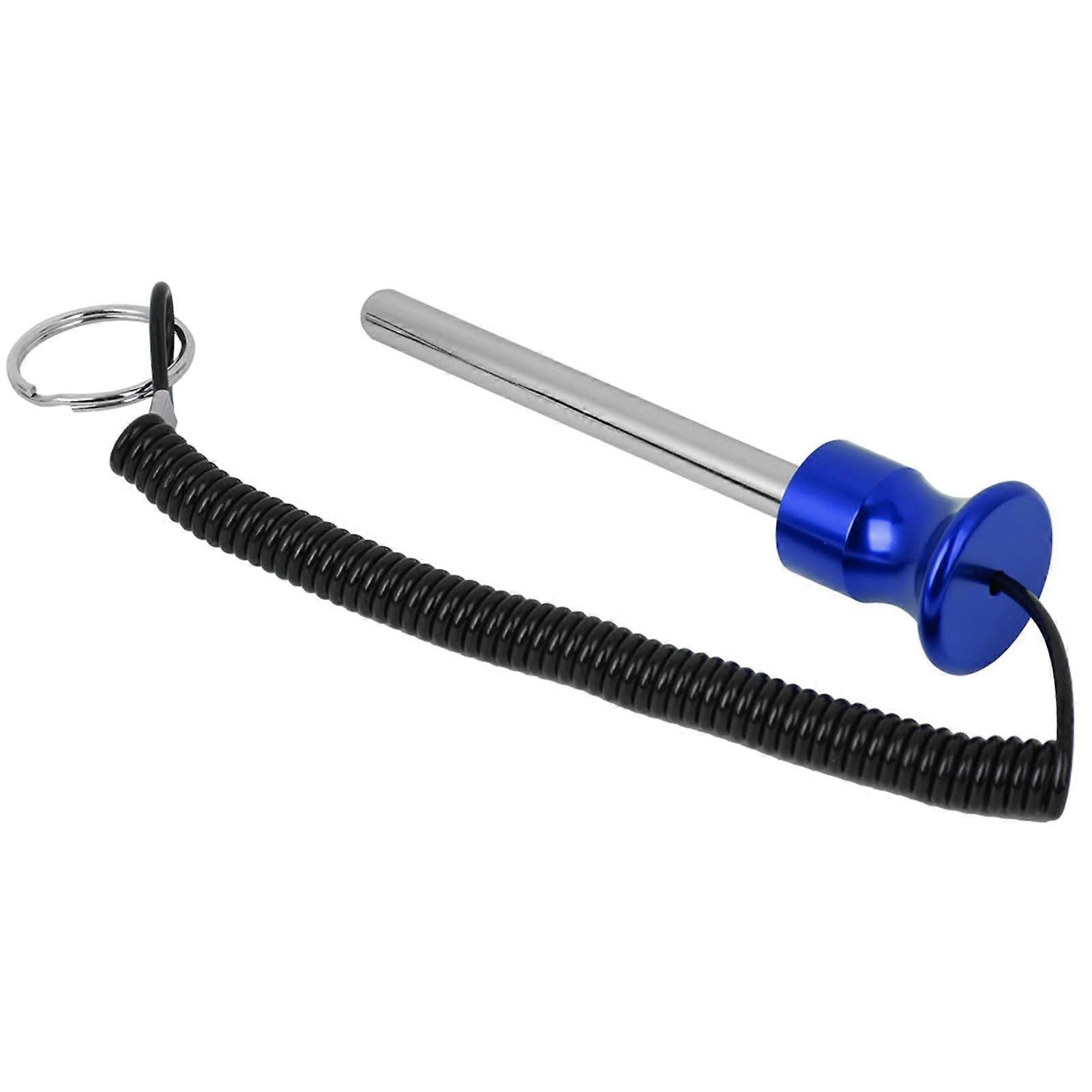 Magnetic Weight Stack Pin with Pull Rope, Blue Aluminum Alloy Gym Equipment Accessory