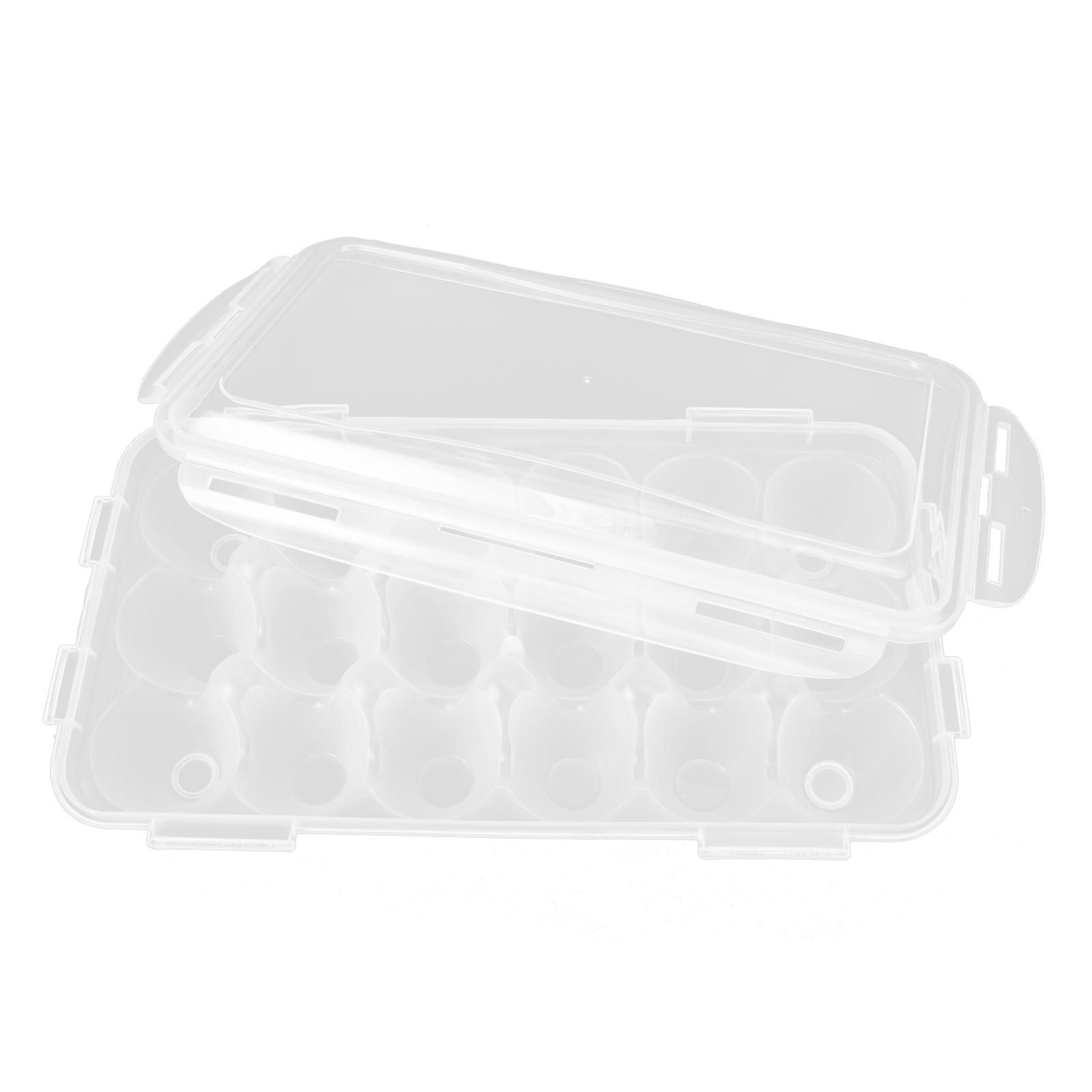Egg Carrier Box Plastic Egg Storage Box for Refrigerator Storage