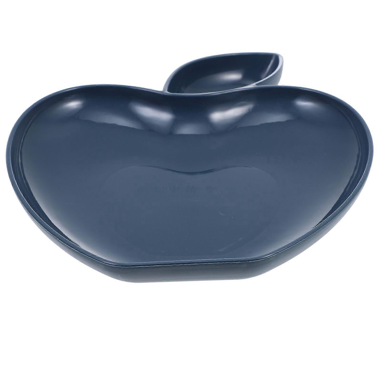 -Shaped Dumpling Plate for Home Use Snack Serving Tray with Dip