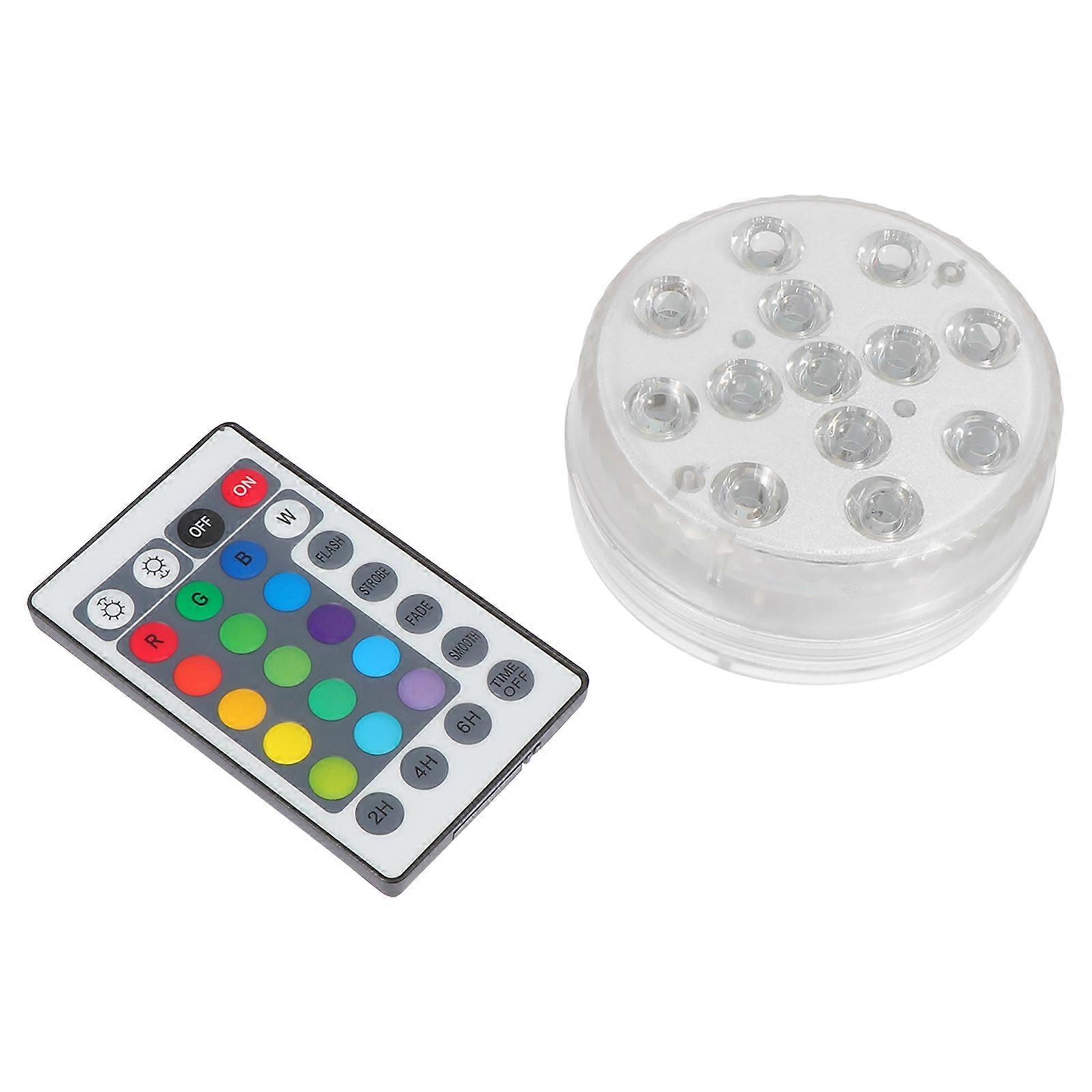 Submersible LED Lamp Waterproof LED Lights for Pool Use 1Set White