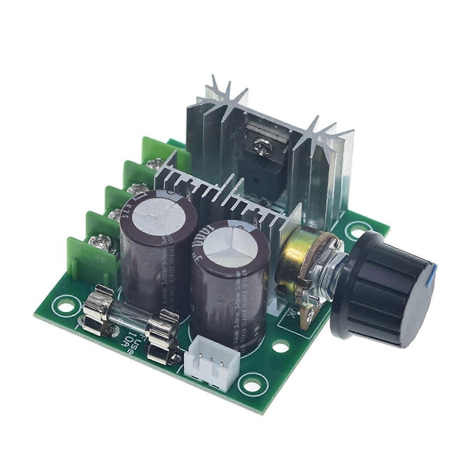 DC Motor Speed Controller 1240V 10A Adjustable PWM Voltage Regulator Dimmer Switch