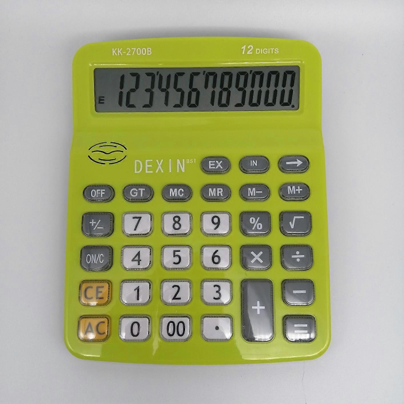 Large Colorful Cute 12-Digit Multi-Functional Financial Calculator