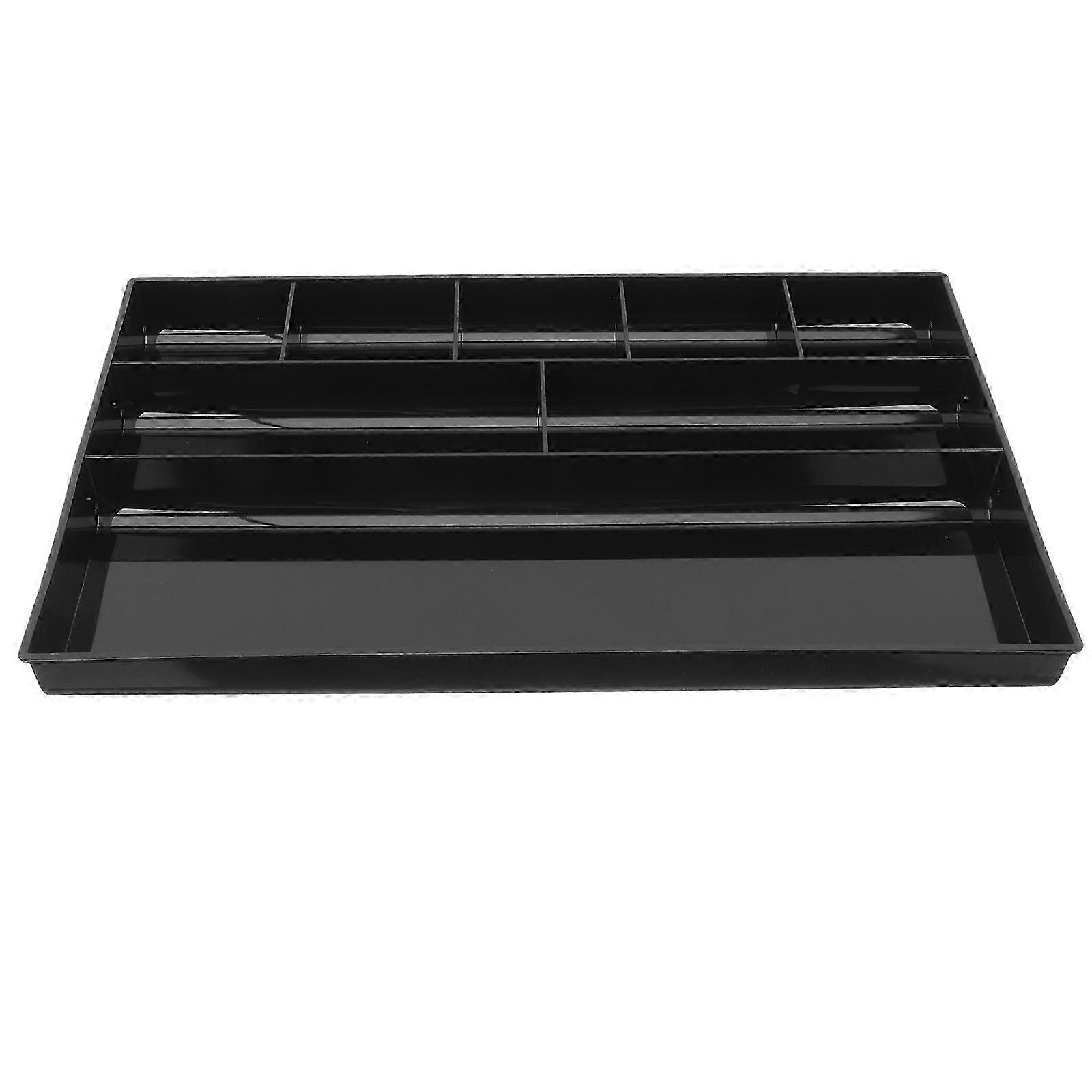 Multi function Rectangle Plastic Vanity and Office Desk Drawer Organizer