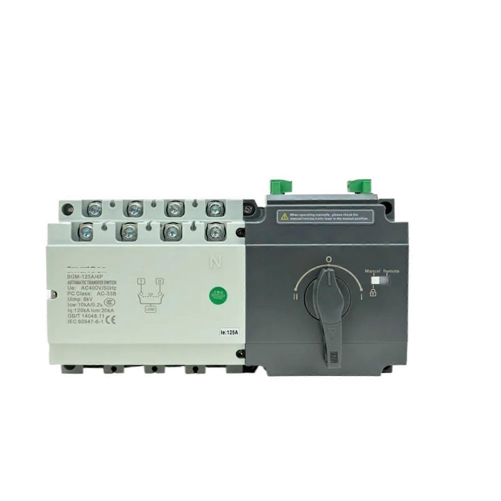 Automatic Transfer Switch for Generator 4 Pole 125A 80A Control Module Compatible