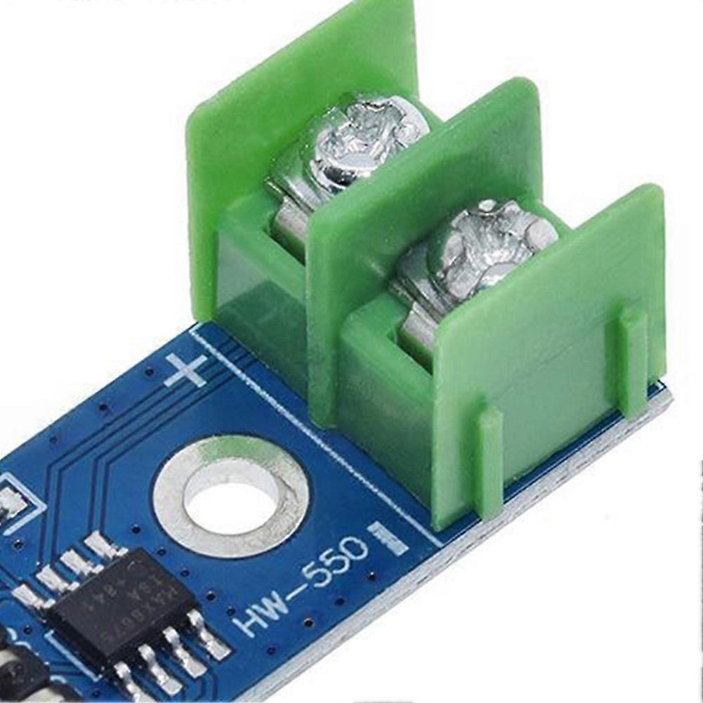 MAX6675 Temperature Degrees Module SPI Interface K Type Temperature Sensor Board Range 0-1024℃ with Thermocouple & Wire