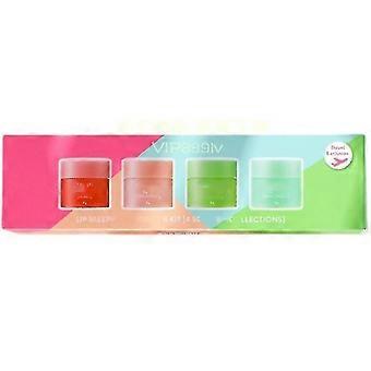 4pcs Lip Slee Mask Mini Kit 4 perfumado 8g nutritivo