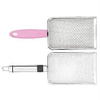 Cat Litter Scoop Stainless Steel Deep with Handle 2Pcs Sifting Kitten Pooper