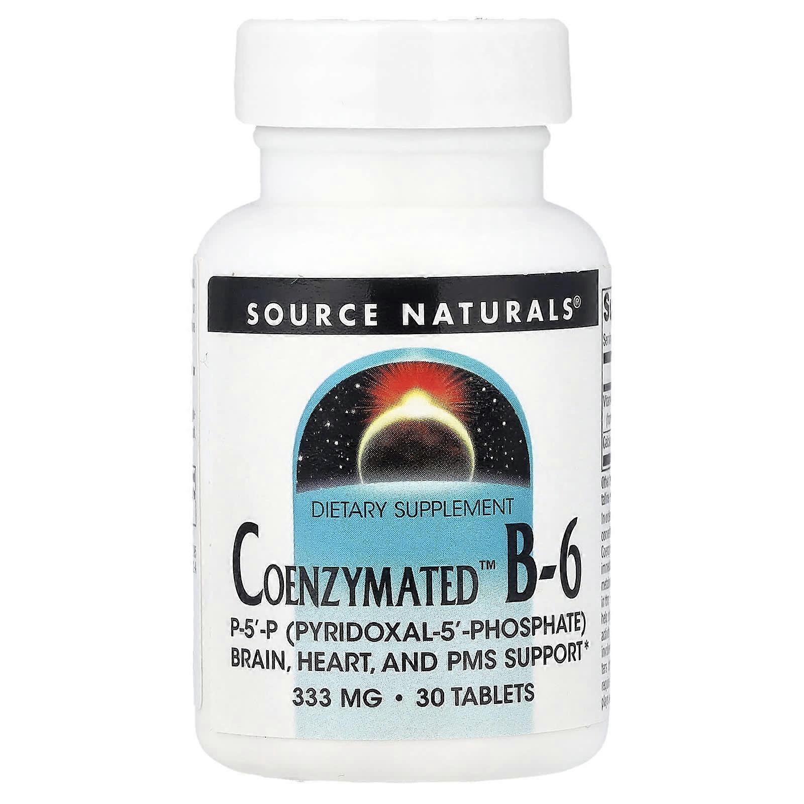 Source Naturals, Coenzymated™ B-6, 30 Tablets, 2-Pack