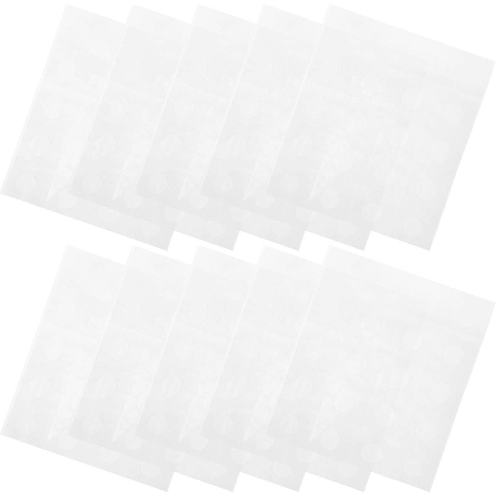 White Balloon Adhesive Dots Stickers for Decor 50 Sheets