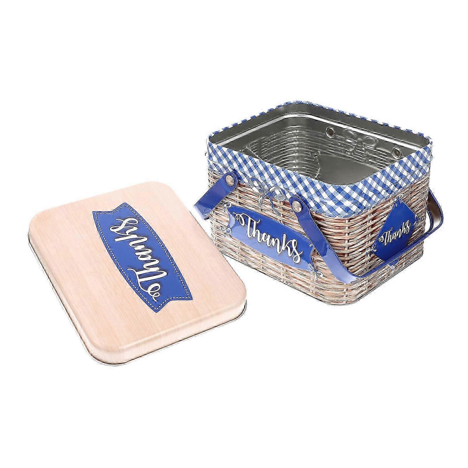 Rectangle Cookie Box Cake Boxes for Storage Metal