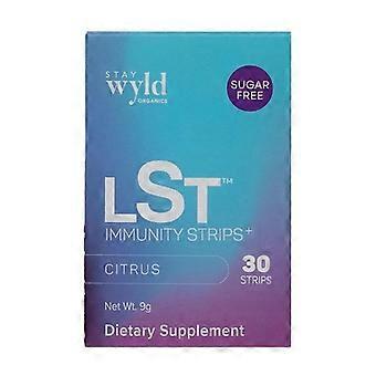 Stay Wyld Organics LST Immunitätsstreifen Zitrone, 30 Streifen