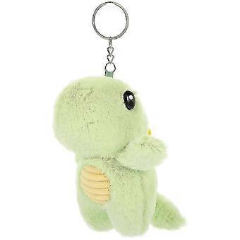 Dinosaur Keyring Plush Key Chain for Hanging Durable Key Holder Light Green