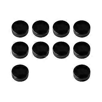 Lot de 10 palets de hockey sur glace professionnels en PU, balles de hockey standard, fournitures sportives pour l'entraînement et les matchs (noir)