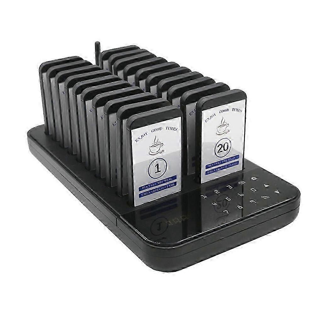 Wireless Restaurant Pager System Touch Panel Wireless Calling System Beeper for Restaurant Queue Cof