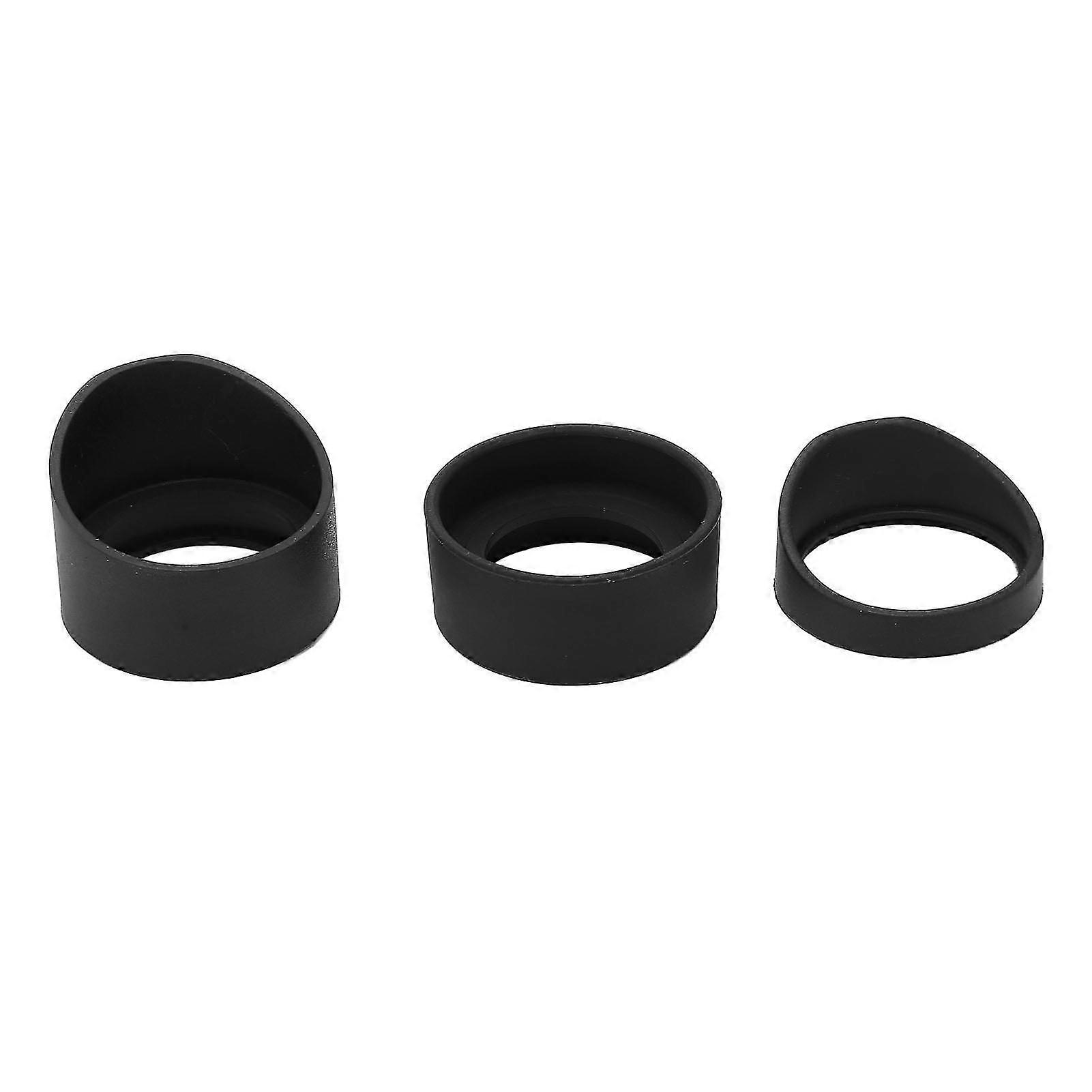 3pcs Microscope Eyepiece Eyeshields Soft Rubber Eyepiece Covers Compatible withAmScope SW SM ZM Microscope