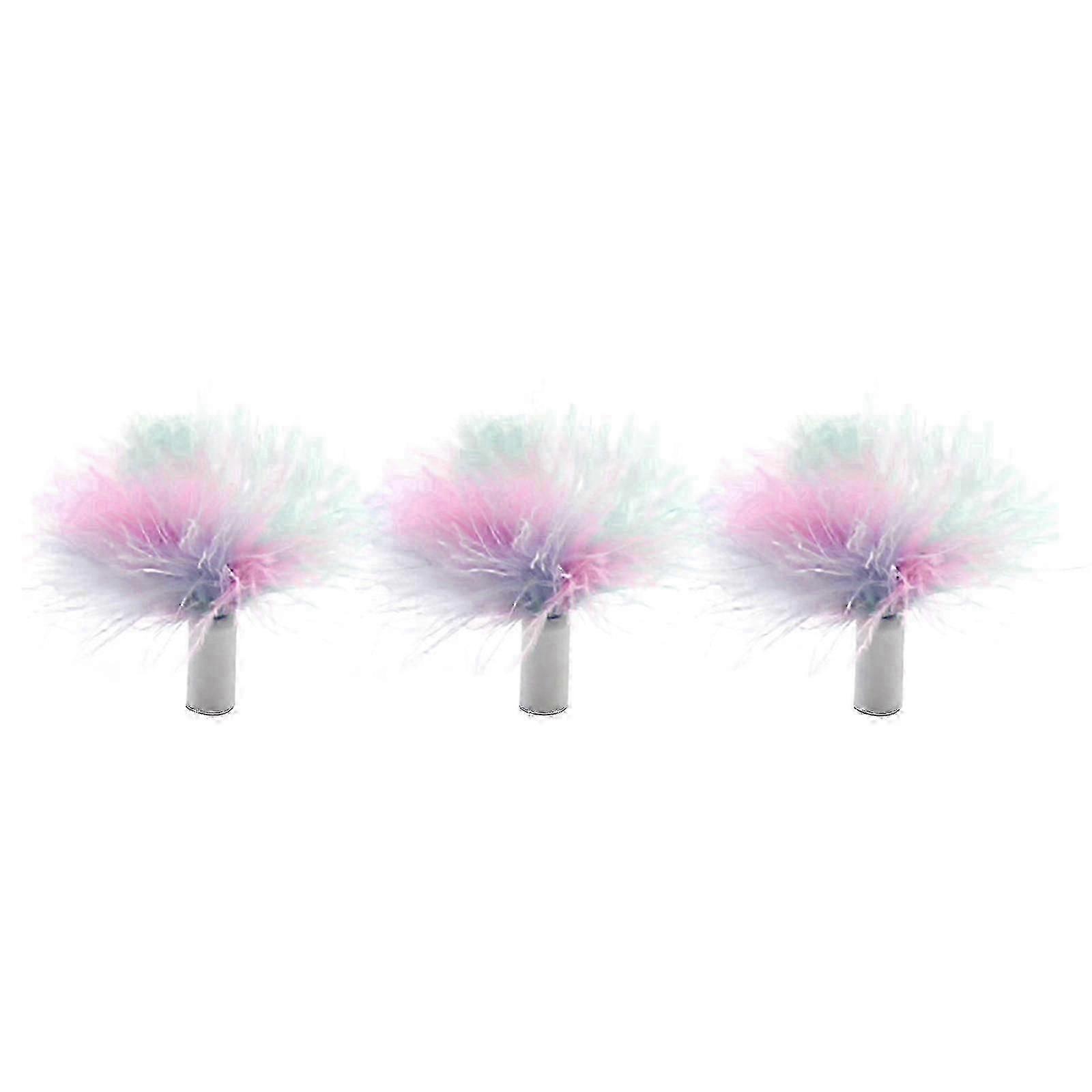 3 Packs Replacement Feather compatible withInteractive Automatic Electronic Cat Kitten Toys