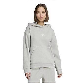 Adidas Womens/Ladies Glitter Logo Oversized Drawstring Hoodie