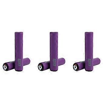 6X ODI MTB Bicycle Grip Silicone Handlebar Grips Shock-Absorbing Soft Mountain Bicycle Grip Bike Accessories Purple KD