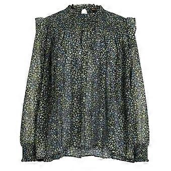 Boss Womens/Ladies Floral High-Neck Long-Sleeved Blouse