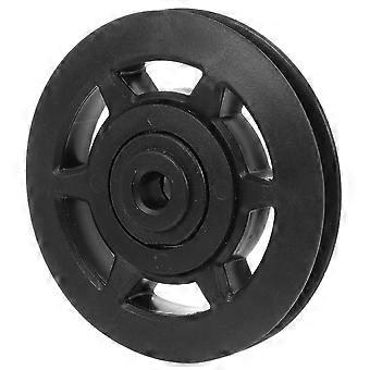 1Pc Fitness Pulley Practical Training Pulley Gym Fitness Equipment Part (Black)