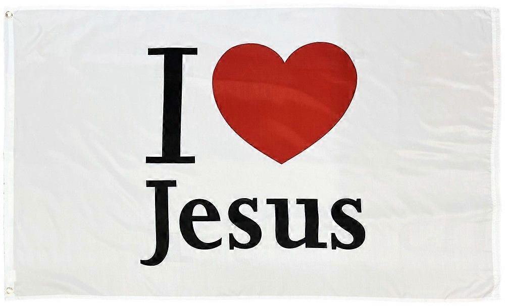 Jeg Hjerter Jesus-flagg FFGG-1872