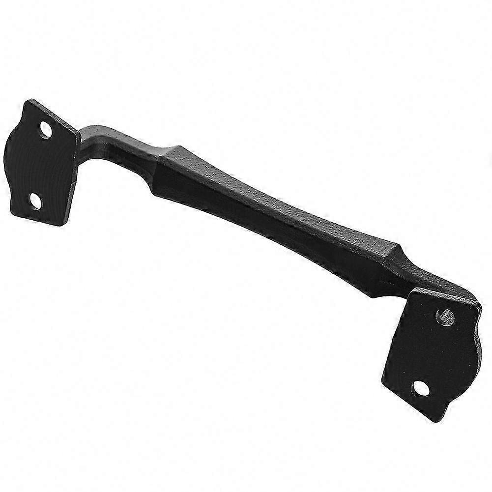 10 Inch Solid Cast Iron Sliding Barn Door Handle, Matte Black, Includes Screws