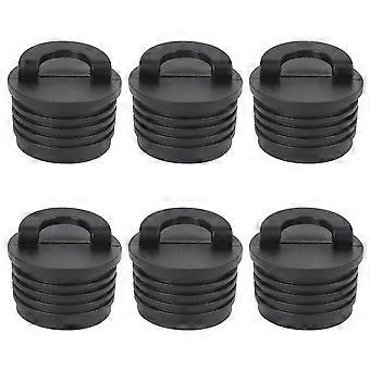Pack Of 6 Silicone Kayak Scupper Bungs Black Boots Stopper Universal Kayak Scupper
