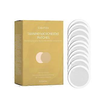 Adesivos autobronzeadores para o corpo, cor caramelo, bronzeado natural, efeito pele de trigo, ideais para praia e atividades ao ar livre, 10 adesivos por caixa.