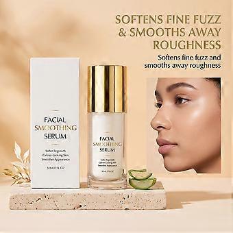 Facial Smoothing Serum, Lightweight Watery Essence, All-Day Hydrating Base Primer, Soften Rough Uneven Facial Skin, 30ml