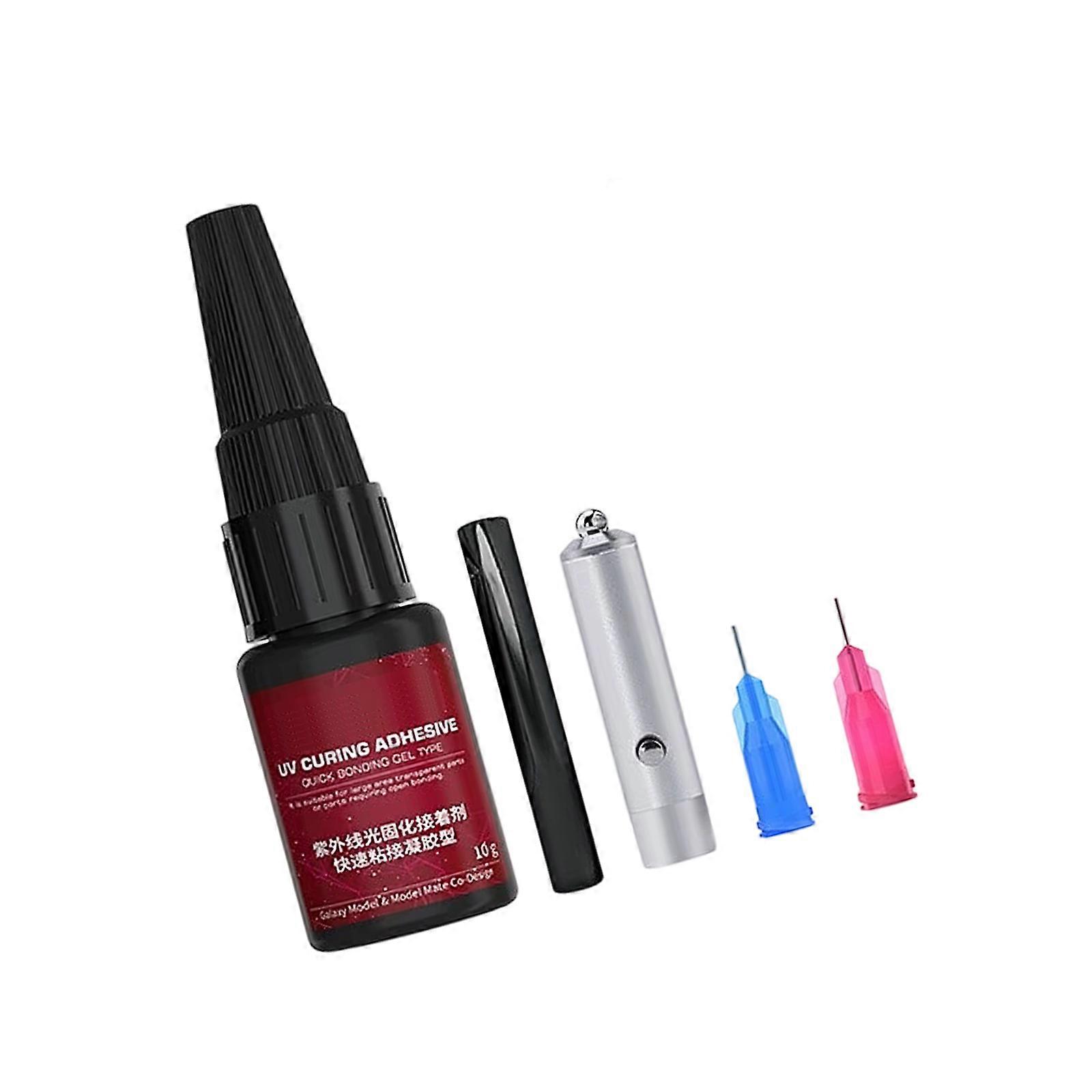 Multipurpose Light Curing Adhesive with Needle Tip Applicator For Plastic Models Making And Educational Tool Multicolor