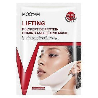 V-shaped lifting mask strips, face mask with polypeptide protein, moisturizing and anti-aging, universal size