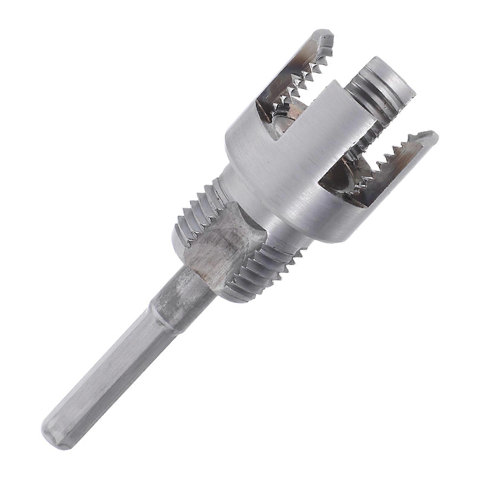 Universal 1/2'' Pipe Threading Tool Electric Drill Compatible Internal & External Thread Cutter Multi-Functional PPR/PPE Pipe Threading Kit for Plumbi