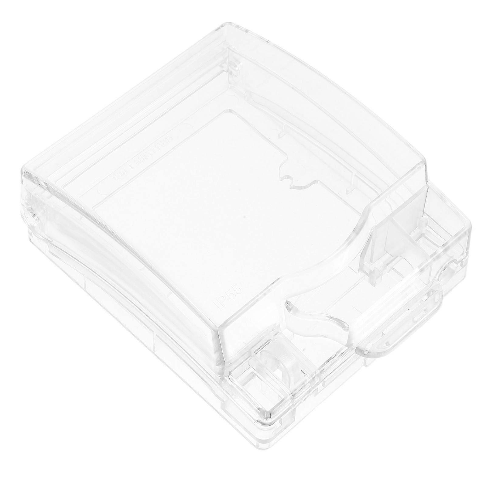 Waterproof Socket Cover for Protecting Outdoor Lockable Socket Box Transparent