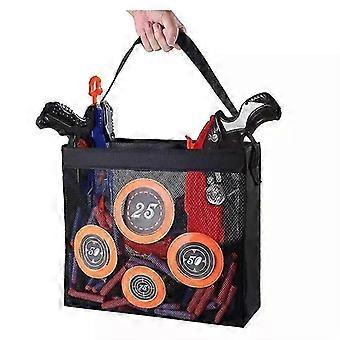 Portable Shooting Practice Target Toy Storage Mesh Bag Compatible with Nerf Darts for Kids 6+ Nerf N-Strike Elite Series Blaster