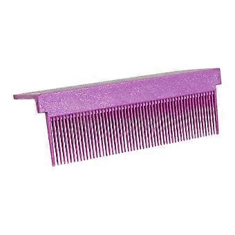 Dense Teeth Flat Iron Comb Attachment for Quick Straightening, Purple, 9.3cm