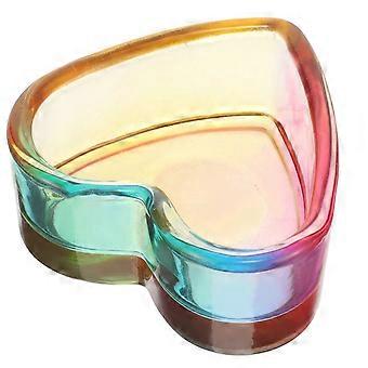 Nail Dish Cup Glass Nail Dappen Cup Manicure Nail Dish Cup Decorative Nail Dappen Cup(Heart Shape)