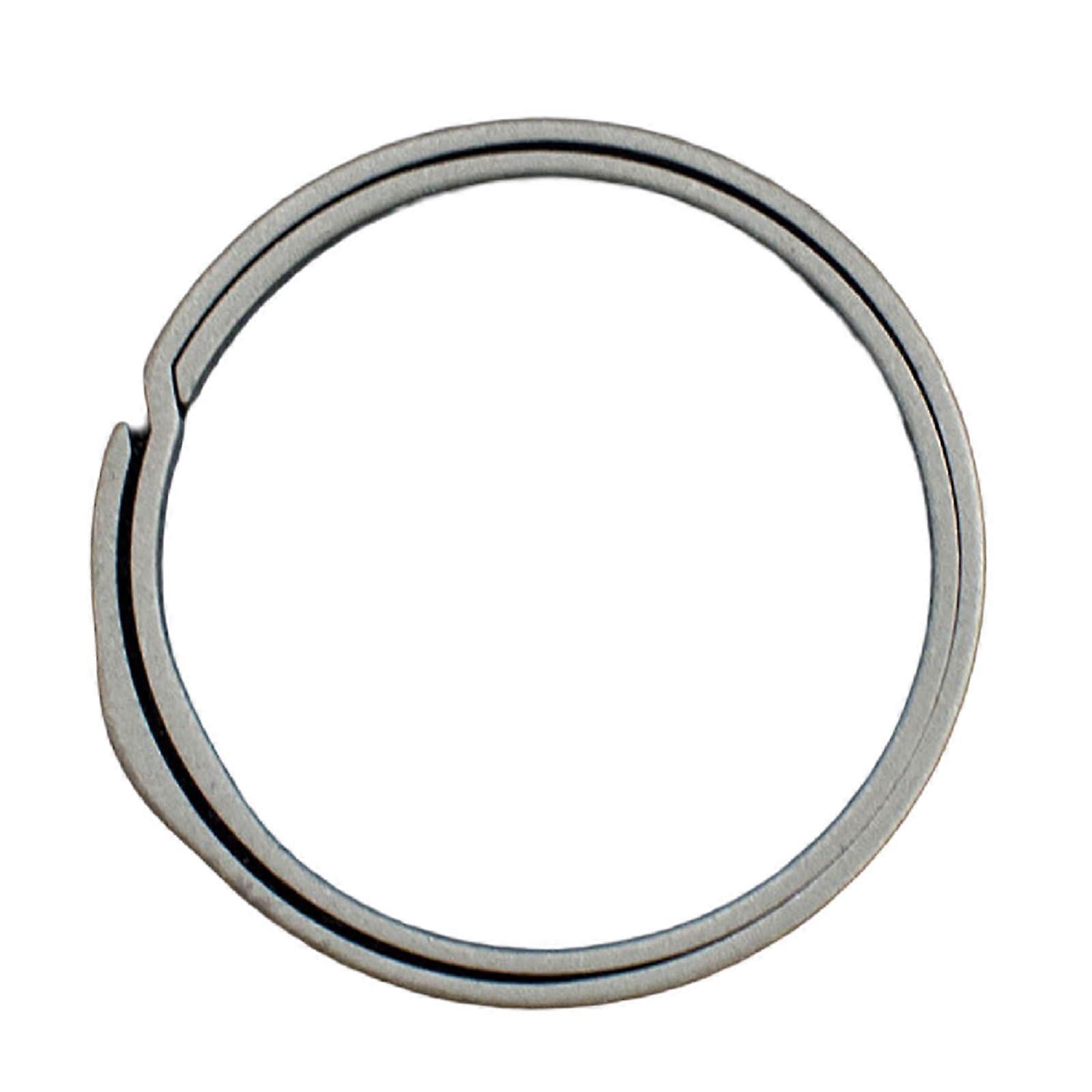Durable Alloy Split Key Ring with Secure Flat Closure for Car and House Keys, Compact Versatile Design