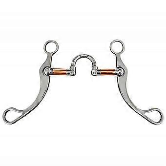 Stainless Steel Equestrian Bit Promotes Salivation Copper Barrel Horse Bit Hand