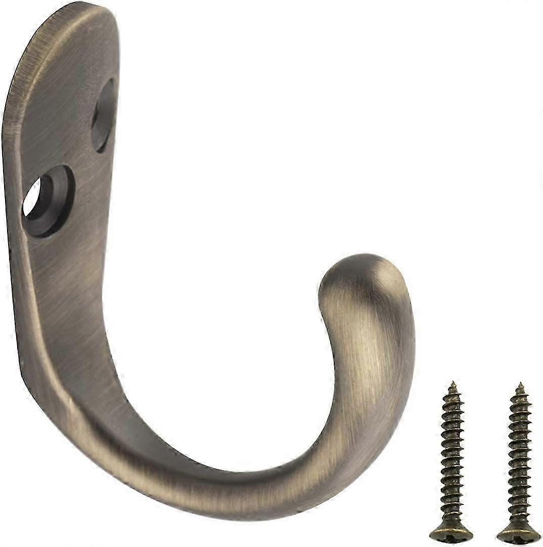 Robe hook, Aged brass