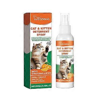 Natural Cat Care Spray - Anti-Scratch & Anti-Chew Solution with Rosemary & Thyme - Safe, Eco-Friendly Training Aid for Furniture, Plants & Home Protec