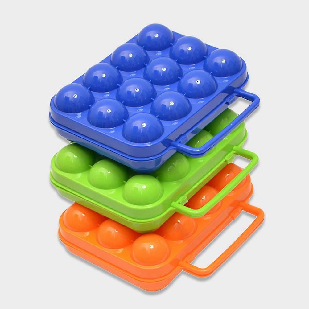 Camping Egg Carriers Plastic Egg Baskets for Storage 2Pcs Orange Set