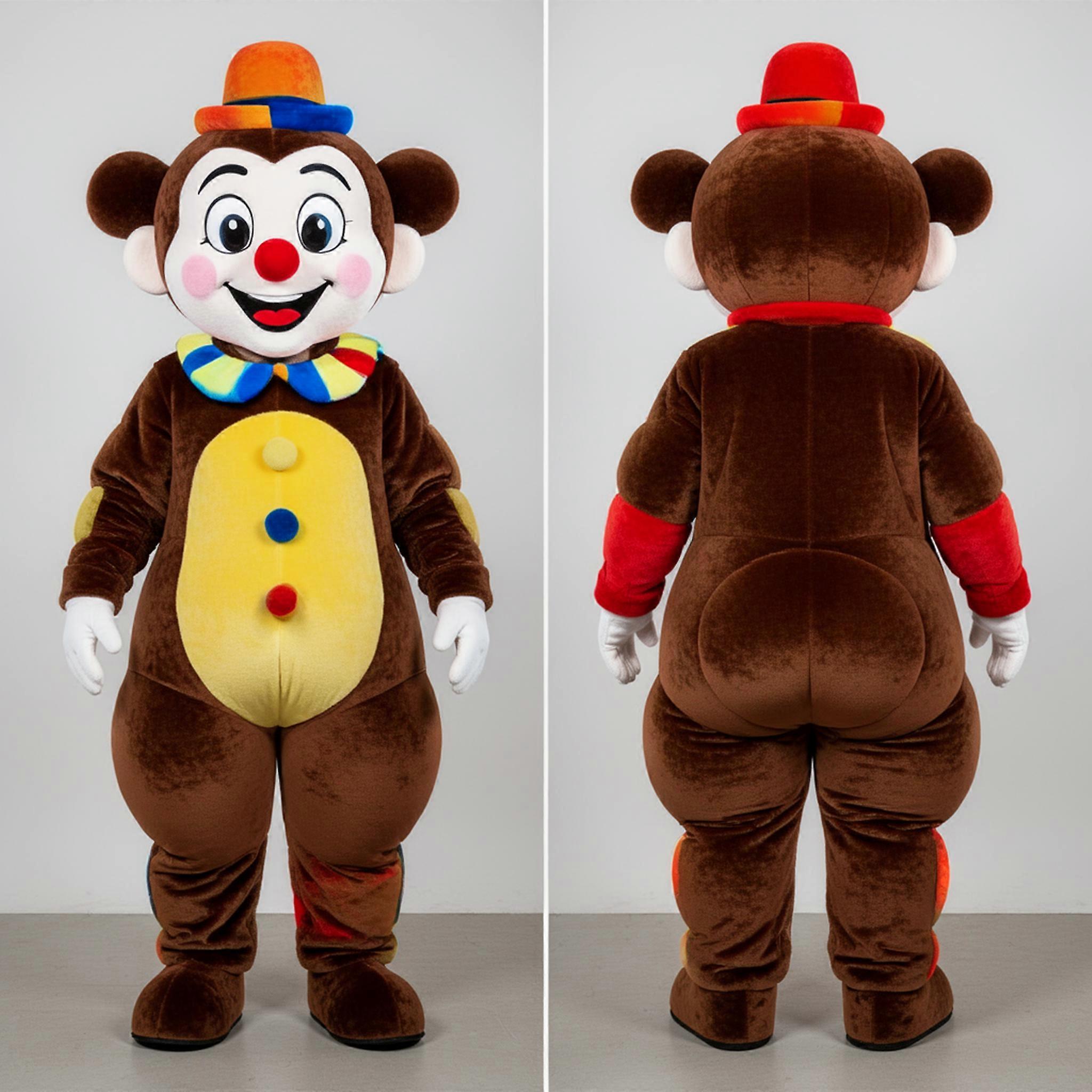 MASTICOT Brown Expressive Mime Mascot